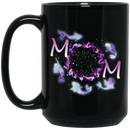 Mermaid Coffee Mug Mermaid Mom Mermom Mother's Day Mermaids Party Purple 11oz - 15oz Black Mug