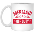 Mermaid Coffee Mug Mermaid Off Duty 11oz - 15oz White Mug