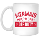 Mermaid Coffee Mug Mermaid Off Duty 11oz - 15oz White Mug
