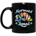 Mermaid Coffee Mug Mermaid Squad 11oz - 15oz Black Mug