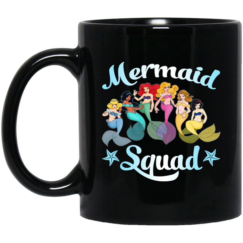 Mermaid Coffee Mug Mermaid Squad 11oz - 15oz Black Mug