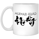 Mermaid Coffee Mug Mermaid Squad 4 Mermaid Dancers 11oz - 15oz White Mug