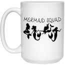 Mermaid Coffee Mug Mermaid Squad 4 Mermaid Dancers 11oz - 15oz White Mug