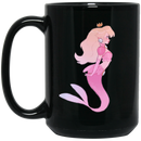 Mermaid Coffee Mug Pink Mermaid Queen Lover 11oz - 15oz Black Mug