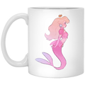 Mermaid Coffee Mug Pink Mermaid Queen Lover 11oz - 15oz White Mug