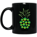 Mermaid Coffee Mug Seashells Make A Pineapple Cute Mermaids For Girls Women 11oz - 15oz Black Mug