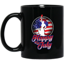 Mermaid Coffee Mug Statue of Liberty National Monument Mermaid Happy 4th of July 11oz - 15oz Black Mug