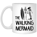 Mermaid Coffee Mug The Walking Mermaid Skeleton 11oz - 15oz White Mug