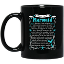 Mermaid Coffee Mug Water Spell Mermaid For Funny Gifts 11oz - 15oz Black Mug