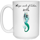 Mermaid Coffee Mug Whisper Word Of Wisdom Let It Be Mermaid 11oz - 15oz White Mug