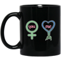 Mermaid Coffee Mug You Me Person Mermaid Cute Scales Mermaid Funny Gift 11oz - 15oz Black Mug