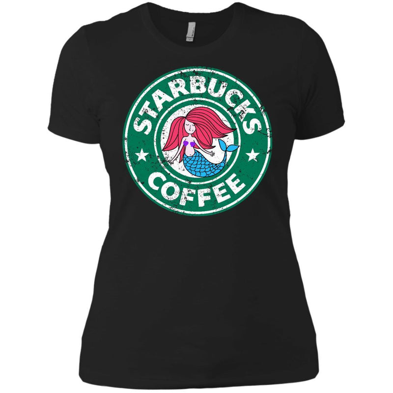 Mermaid Coffee Tshirt CustomCat