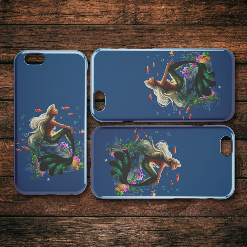 Mermaid I Want To Be Where The People Not Mermaid iPhone Case teelaunch