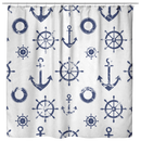 Mermaid Shower Curtains Anchor Shower Curtains For Bathroom Decor