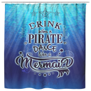 Mermaid Shower Curtains Drink Like A Pirate Dance Like A Mermaid Shower Curtains For Bathroom Decor
