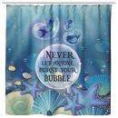 Mermaid Shower Curtains Lovely Mermaid Never Let Anyone Burst Your Bubble Shower Curtains For Bathroom Decor