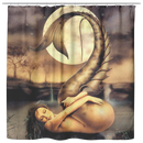Mermaid Shower Curtains Mermaid Under The Moonlight Shower Curtains For Bathroom Decor