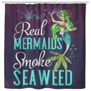 Mermaid Shower Curtains Real Mermaids Smoke Seaweed For Girls Who Are Smokers For Bathroom Decor