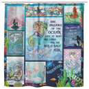 Mermaid Shower Curtains She Dreams Of The Ocean Late At Night And Longs For The Wild Salt Air Mermaid For Bathroom Decor