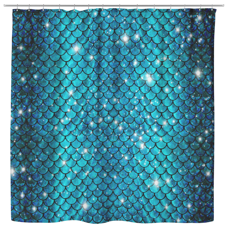 Mermaid Shower Curtains Sparkly Mermaid Scale Shower Curtains For Bathroom Decor