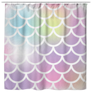 Mermaid Shower Curtains Sparkly Mermaid Scale Shower Curtains For Bathroom Decor