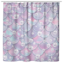 Mermaid Shower Curtains Sparkly Mermaid Scale Shower Curtains For Bathroom Decor