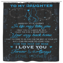 Mermaid Shower Curtains To My Daughter Love Mother Mermaid For Bathroom Decor