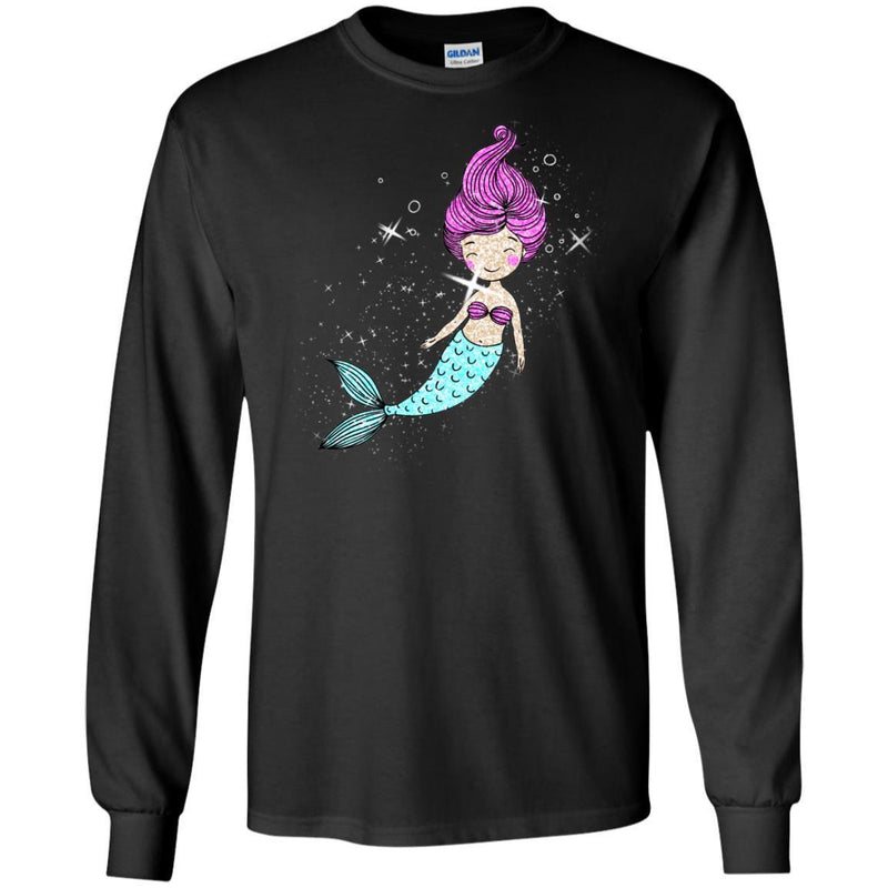 Mermaid T Shirt Bling Bling Shirts CustomCat