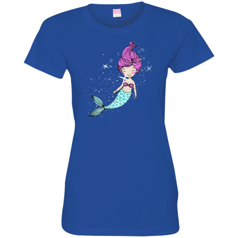 Mermaid T Shirt Bling Bling Shirts CustomCat