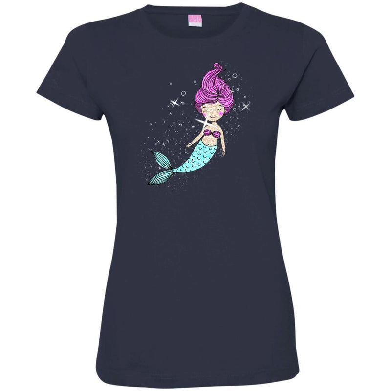 Mermaid T Shirt Bling Bling Shirts CustomCat