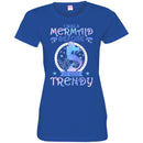 Mermaid T-Shirt Blue Purple Colorful Mermaid I Was A Mermaid Before It Got Trendy Tee Gifts CustomCat