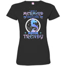 Mermaid T-Shirt Blue Purple Colorful Mermaid I Was A Mermaid Before It Got Trendy Tee Gifts CustomCat