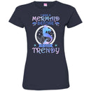 Mermaid T-Shirt Blue Purple Colorful Mermaid I Was A Mermaid Before It Got Trendy Tee Gifts CustomCat