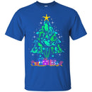 Mermaid T-Shirt Christmas Tree Is Made Of Floating To The Star Mermaids  For Christmas Tee Gifts CustomCat