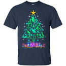 Mermaid T-Shirt Christmas Tree Is Made Of Floating To The Star Mermaids  For Christmas Tee Gifts CustomCat