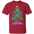 Mermaid T-Shirt Christmas Tree Is Made Of Floating To The Star Mermaids  For Christmas Tee Gifts CustomCat