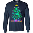 Mermaid T-Shirt Christmas Tree Is Made Of Floating To The Star Mermaids  For Christmas Tee Gifts CustomCat