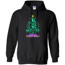 Mermaid T-Shirt Christmas Tree Is Made Of Floating To The Star Mermaids  For Christmas Tee Gifts CustomCat