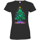 Mermaid T-Shirt Christmas Tree Is Made Of Floating To The Star Mermaids  For Christmas Tee Gifts CustomCat