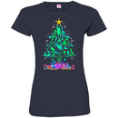 Mermaid T-Shirt Christmas Tree Is Made Of Floating To The Star Mermaids  For Christmas Tee Gifts CustomCat
