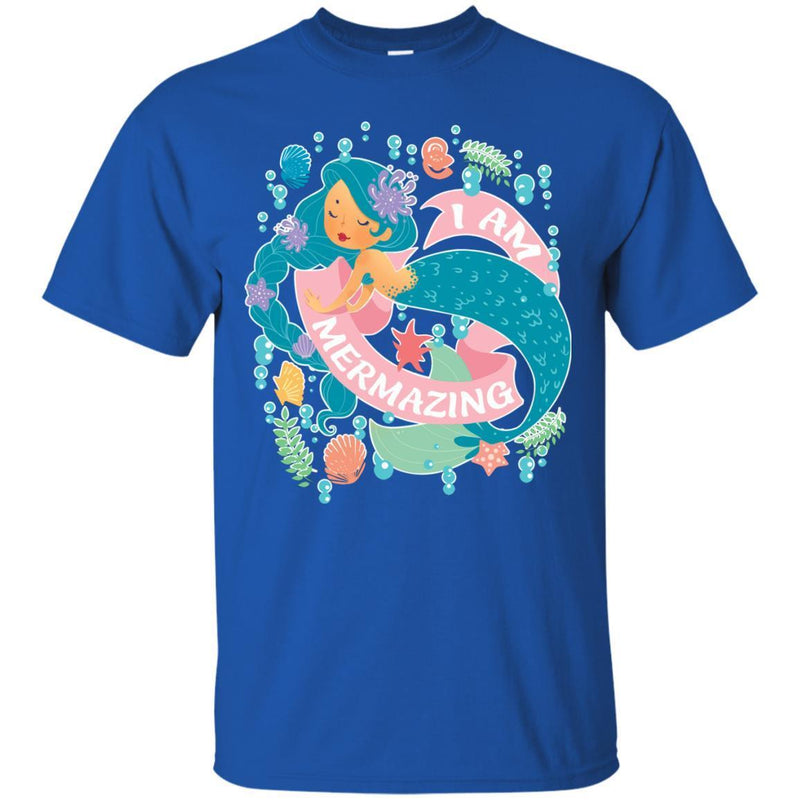 Mermaid T-Shirt I Am Funny Mermazing Inspirational Shirts CustomCat