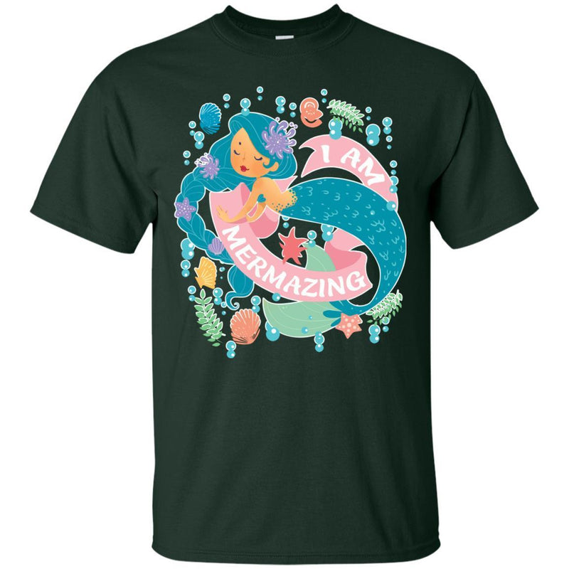 Mermaid T-Shirt I Am Funny Mermazing Inspirational Shirts CustomCat