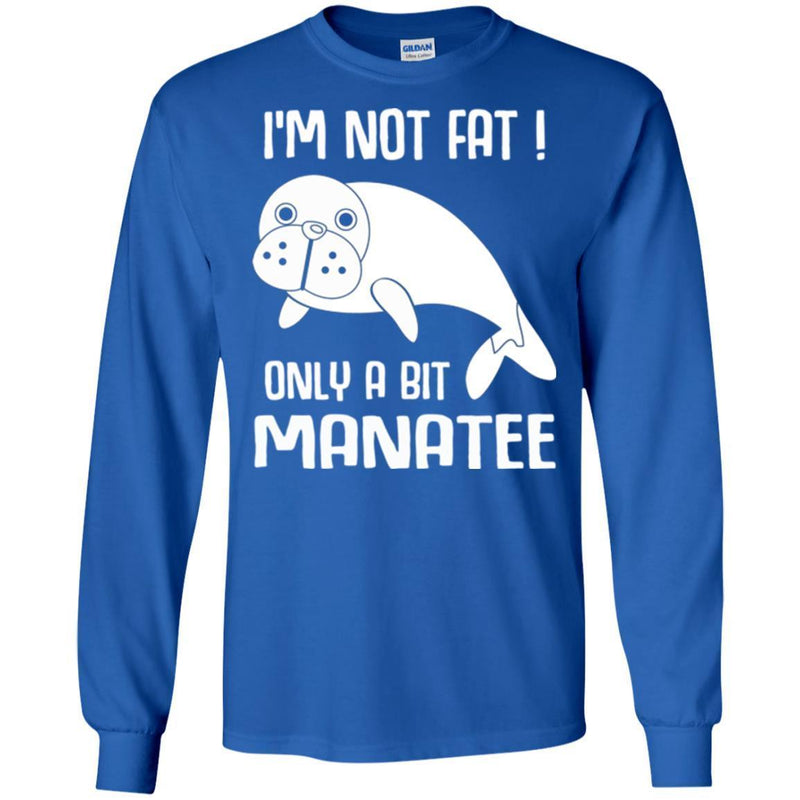 Mermaid T-Shirt I'm Not Fat Only A Bit Manatee For Mermaid Girls Gifts Tee Shirt CustomCat