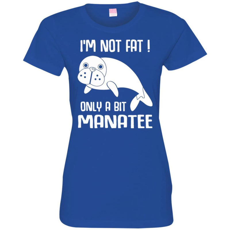 Mermaid T-Shirt I'm Not Fat Only A Bit Manatee For Mermaid Girls Gifts Tee Shirt CustomCat