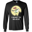 Mermaid T-Shirt I Mermaid Want To Believe With Her Unicorn For Funny Gift T-Shirt CustomCat