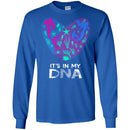 Mermaid T-Shirt It's In My DNA Mermaid In Fingerprints Heart For Lovely Gifts Tee Shirt CustomCat