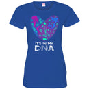 Mermaid T-Shirt It's In My DNA Mermaid In Fingerprints Heart For Lovely Gifts Tee Shirt CustomCat