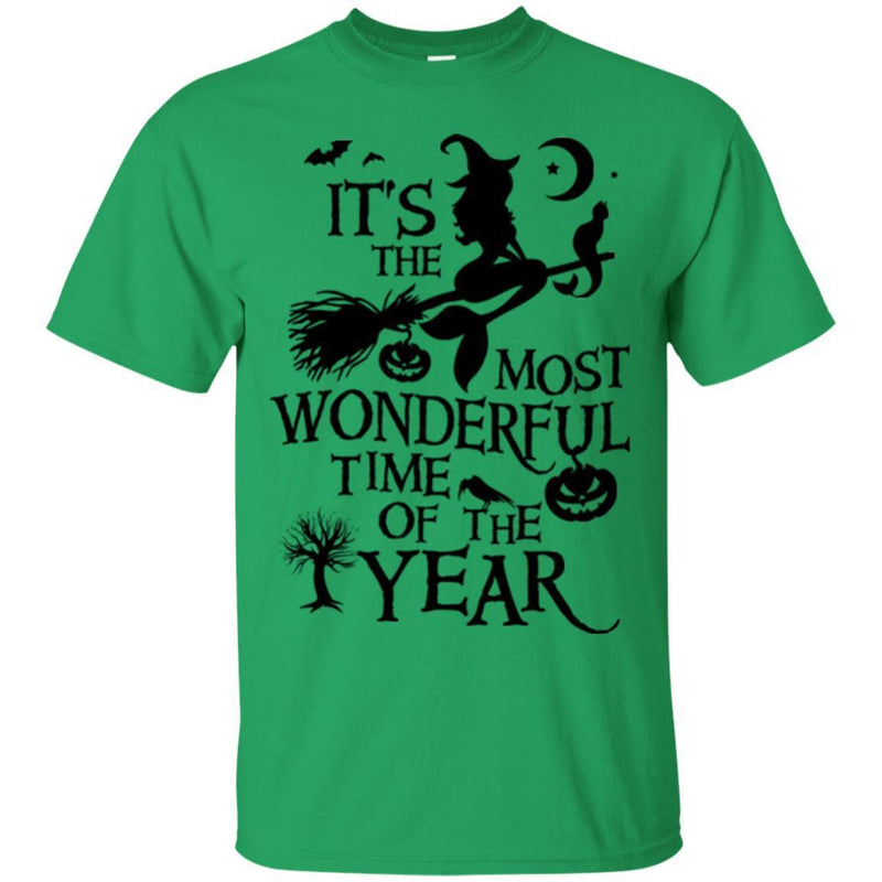 Mermaid T-Shirt It's The Most Wonderful Time Of The Year For Halloween Gifts Tee Shirt CustomCat