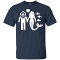 Mermaid T-Shirt Love Of Mermaid And Diver For Love Mermaid Tee Gifts Tee Shirt CustomCat