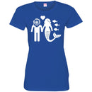 Mermaid T-Shirt Love Of Mermaid And Diver For Love Mermaid Tee Gifts Tee Shirt CustomCat